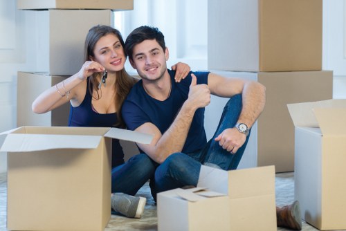 Local furniture pick-up service collecting bulky household items in Finchley