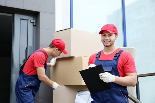 Removal team planning a house move in Finchley