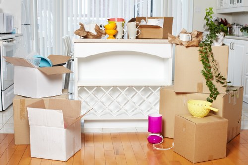 Customer raising a service complaint during a house move