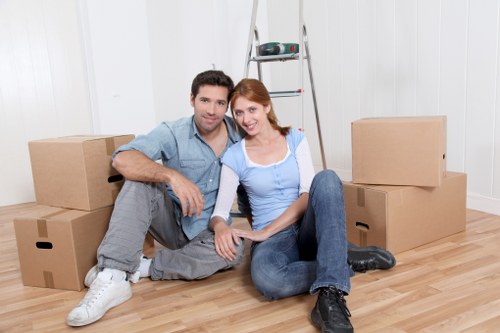 Man and van vehicle ready for a local move in Finchley